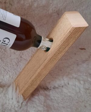 Wooden Wine Bottle Holder "Light Ash"