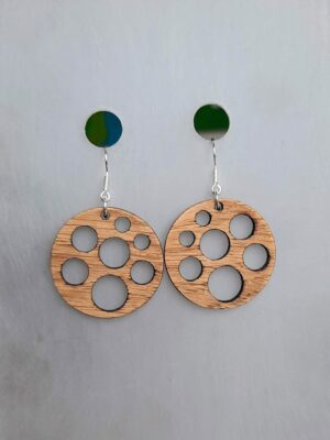 Wooden Earrings "Holes"